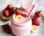 Strawberry Banana Smoothie with Yogurt