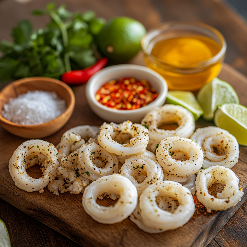 Truly Crispy Salt & Pepper Squid ingredients