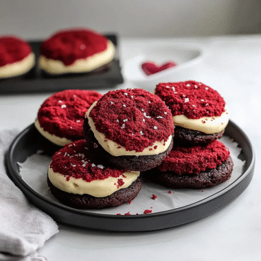Valentine Crumbl Copycat Red Velvet Cookies 1