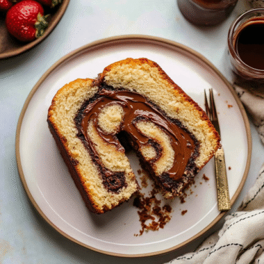Valentine Nutella Swirl Pound Cake 1