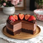 Valentine Strawberry Chocolate Mousse Cake 1