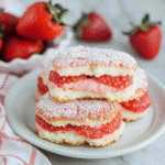 Valentine Strawberry Shortcake Sandwich Cookies 1