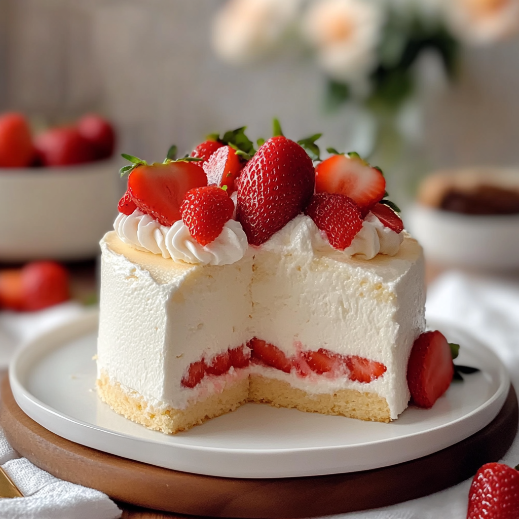 Valentine Strawberry Yogurt Shortcake