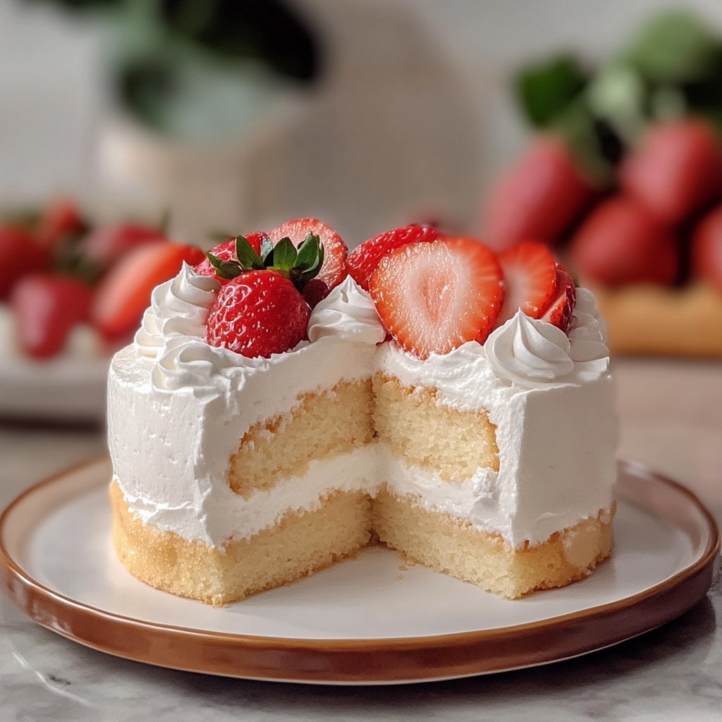 Valentine Strawberry Yogurt Shortcake
