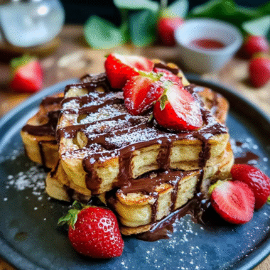 Valentines Nutella French Toast Hearts 1