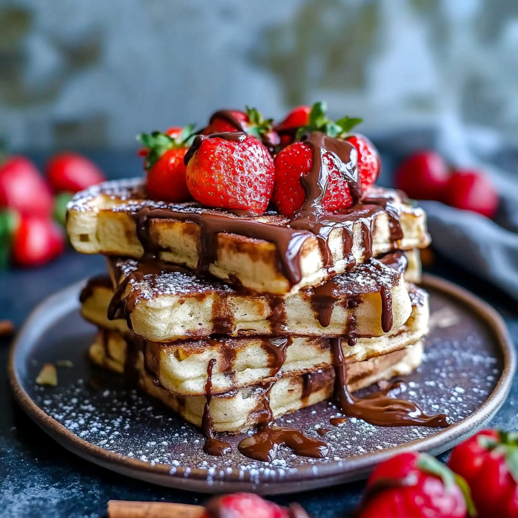 Valentines Nutella French Toast Hearts