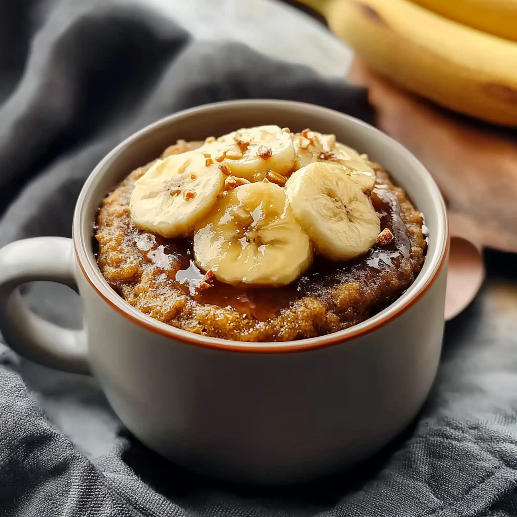 Warm Banana Bread in a Mug 1