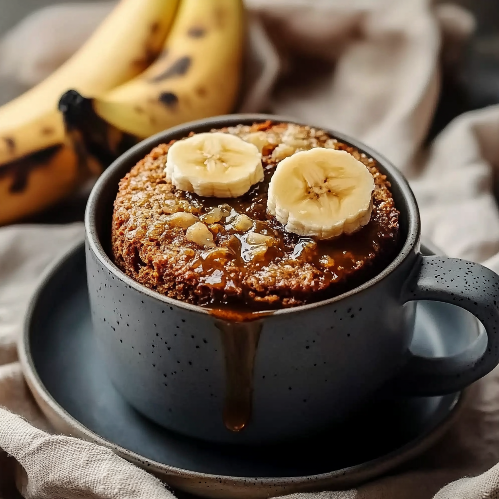 Warm Banana Bread in a Mug